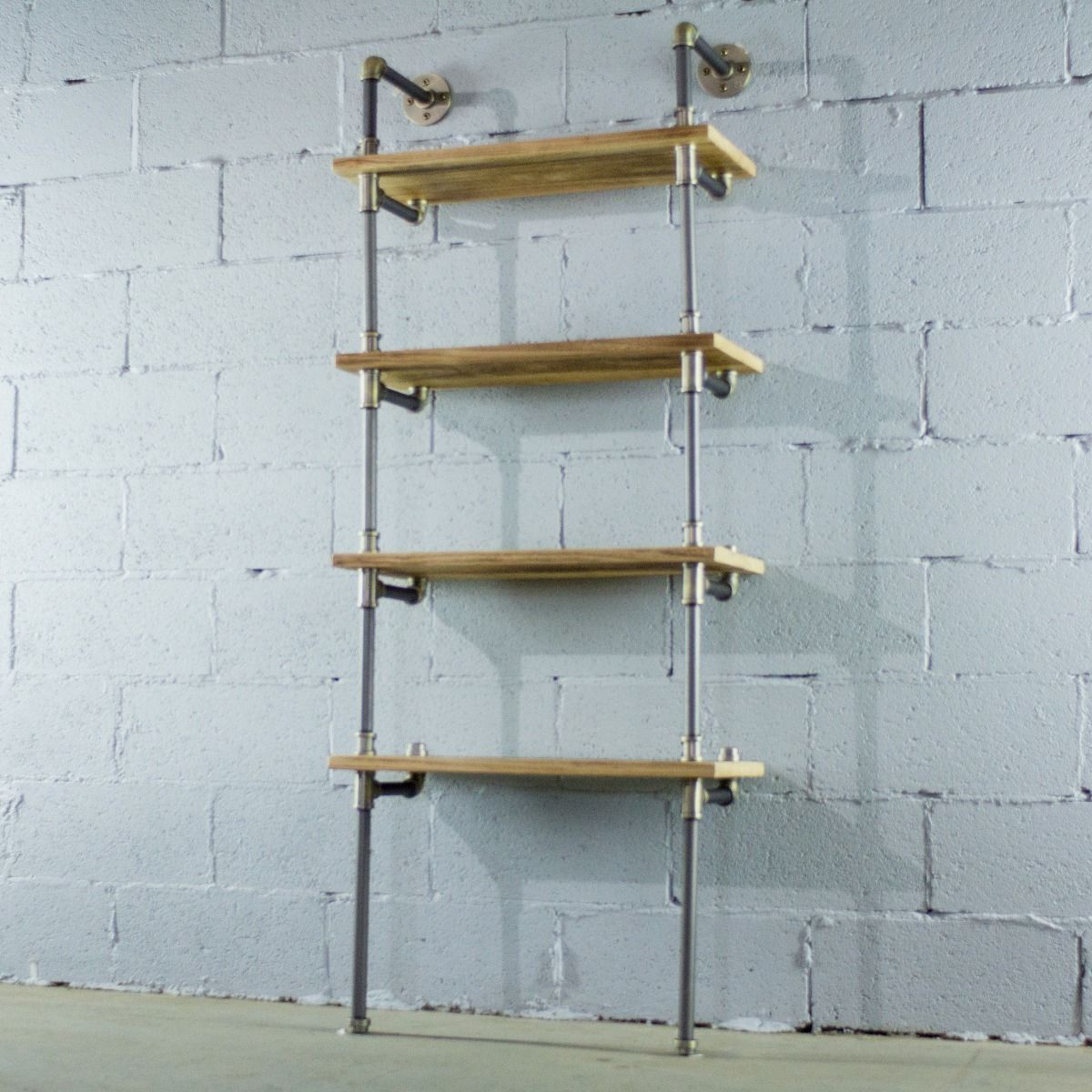 Four Shelf Wall Mounted Bookcase