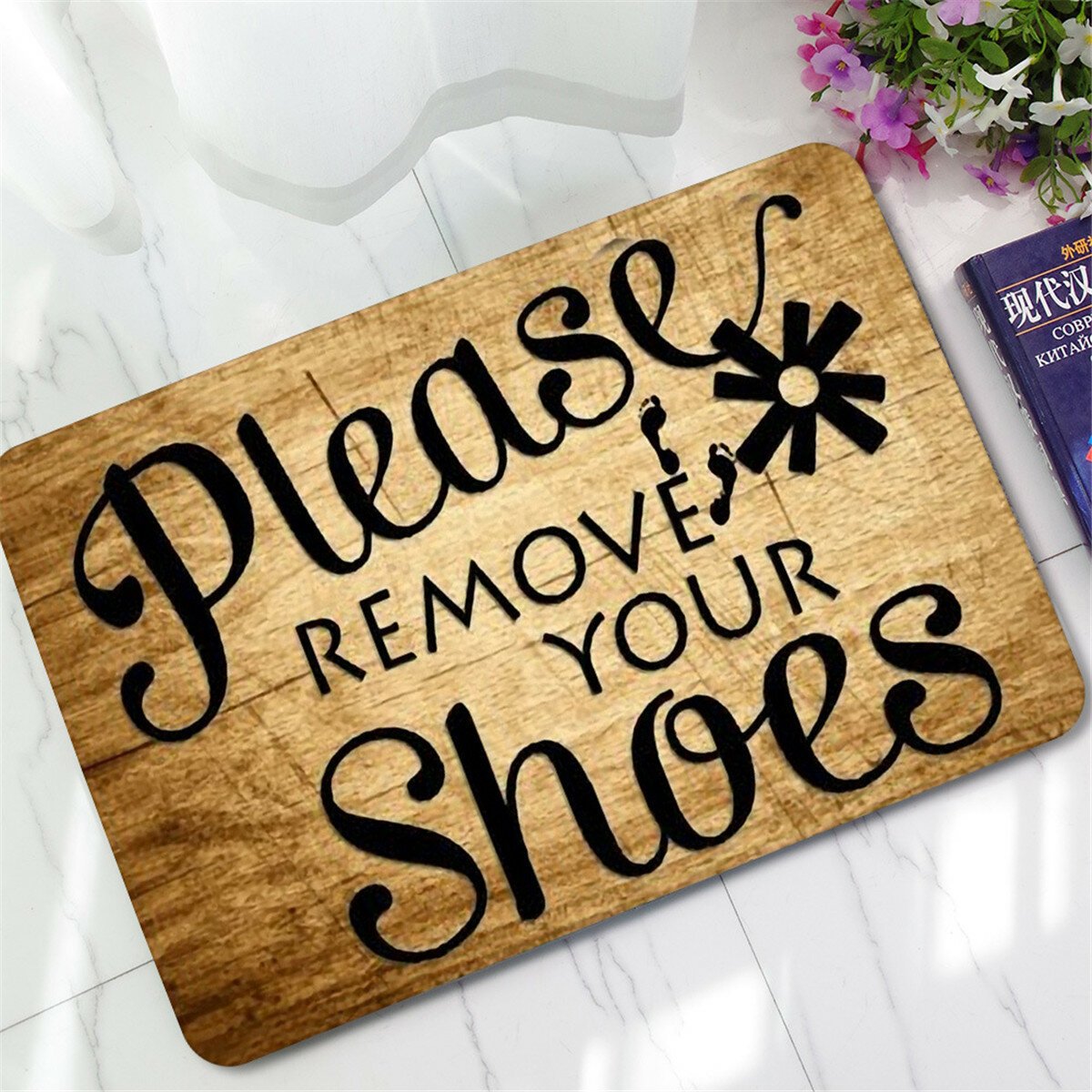 Please RemoveYour Shoes Doormat Funny Indoor/Outdoor Rubber Floor Mat Non Slip
