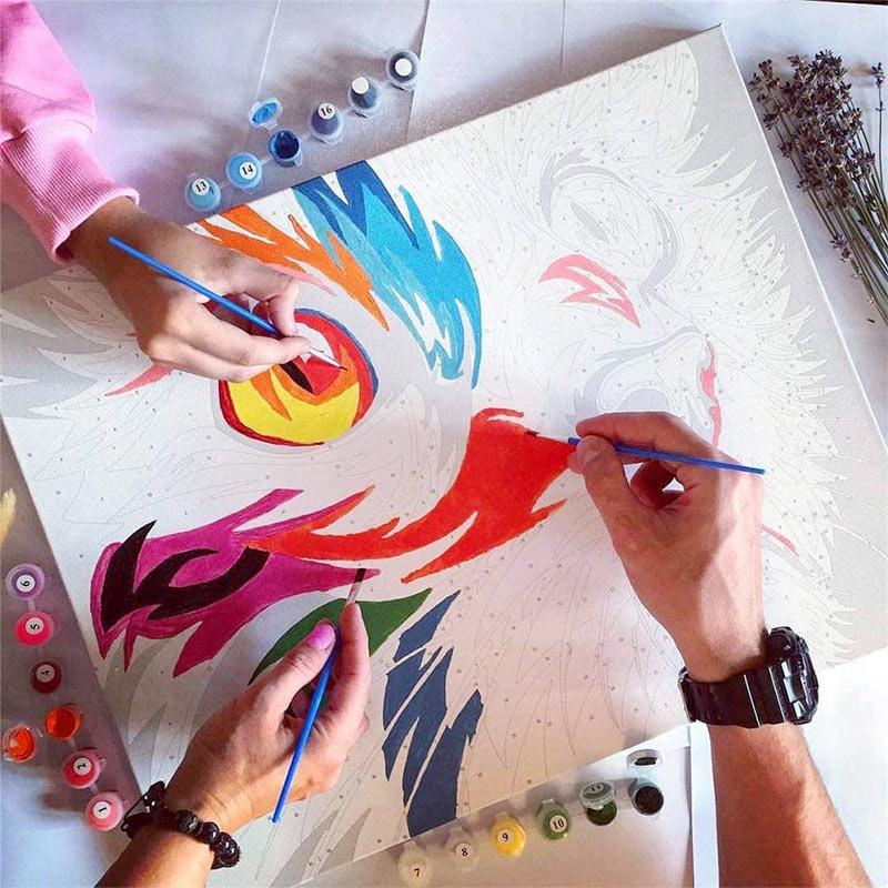 Paint by Numbers Kit - Flamingo At Beach