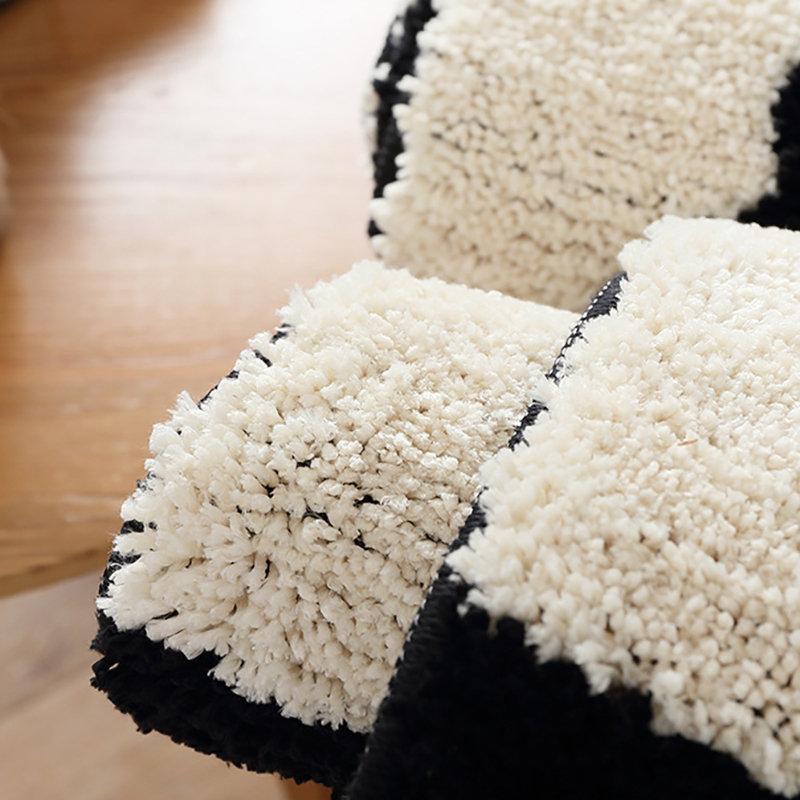 45*65/50*80cm Cartoon Cat Back Plush Carpet Anti-slip Floormat Bathroom Kitchen Water Absorbent Rug