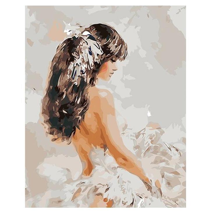 Pretty Girl DIY Paint by Numbers Kit Canvas Wall Art 40x50 CM