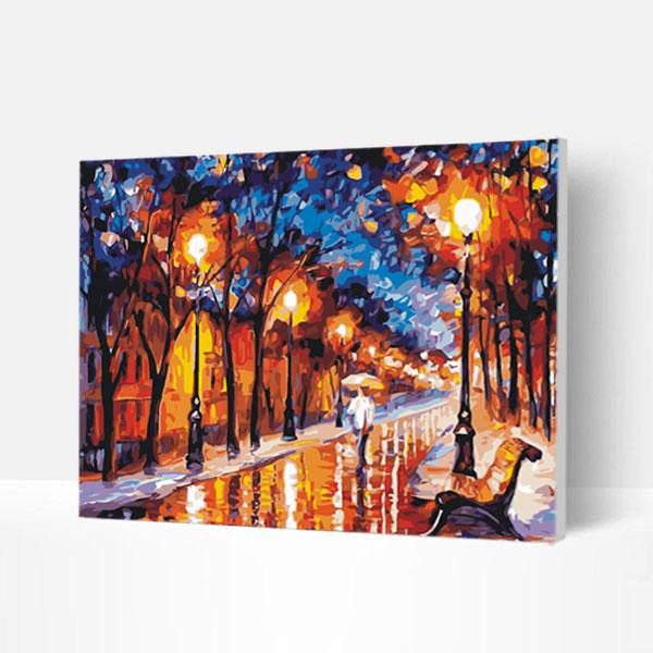 Paint by Numbers Kit -  City Streets at Night Deco26