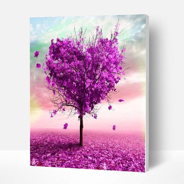Paint by Numbers Kit - Purple Heart Tree Deco26