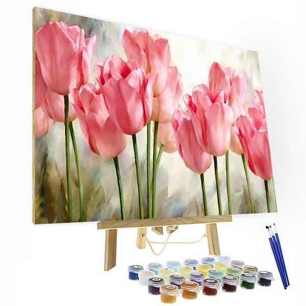 Paint by Numbers Kit - Pink tulip Deco26