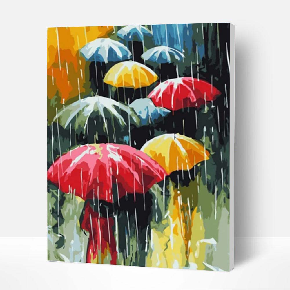 Paint by Numbers Kit - Umbrella In The Rain Deco26