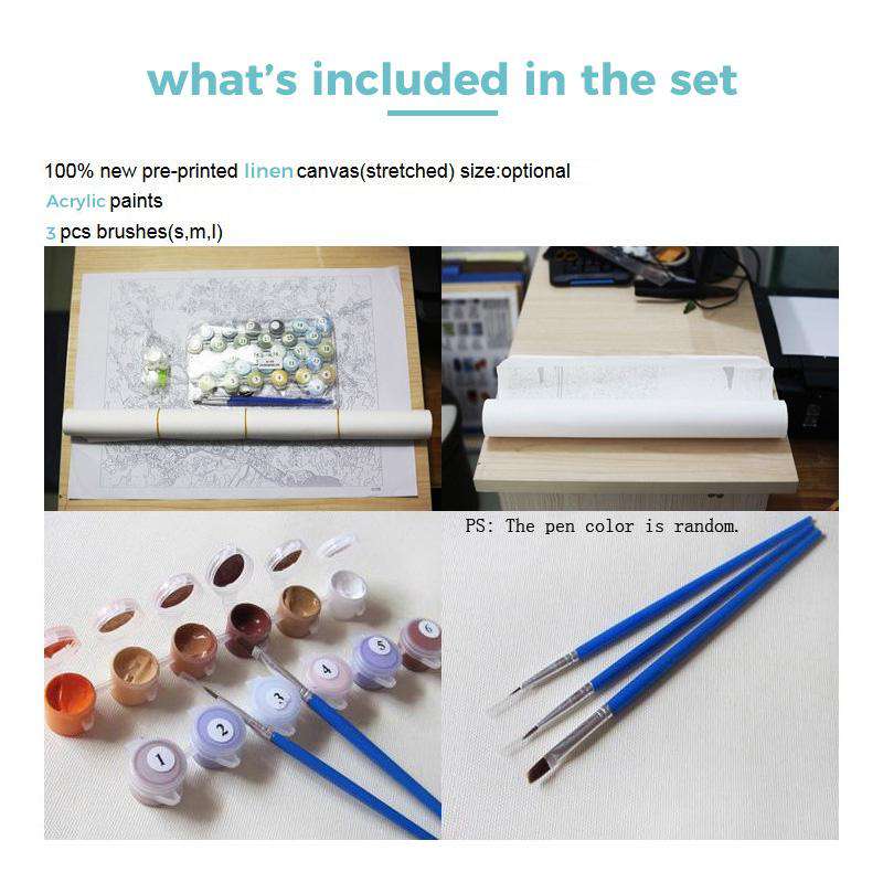 Paint by Numbers Kit - Three Foxes