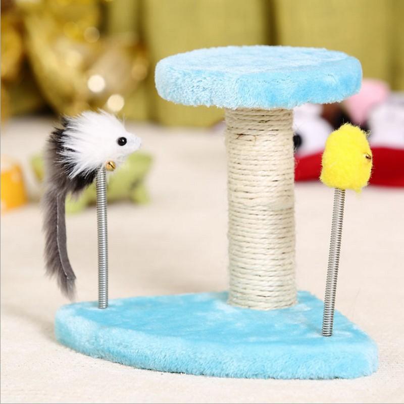Cat Climbing and Scratching Toy with Spring-Toys