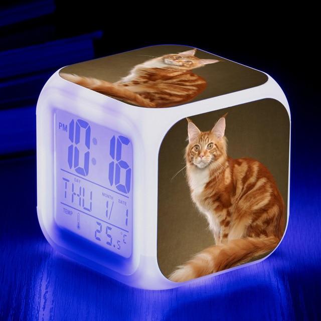 Cat Digital Alarm Clock
