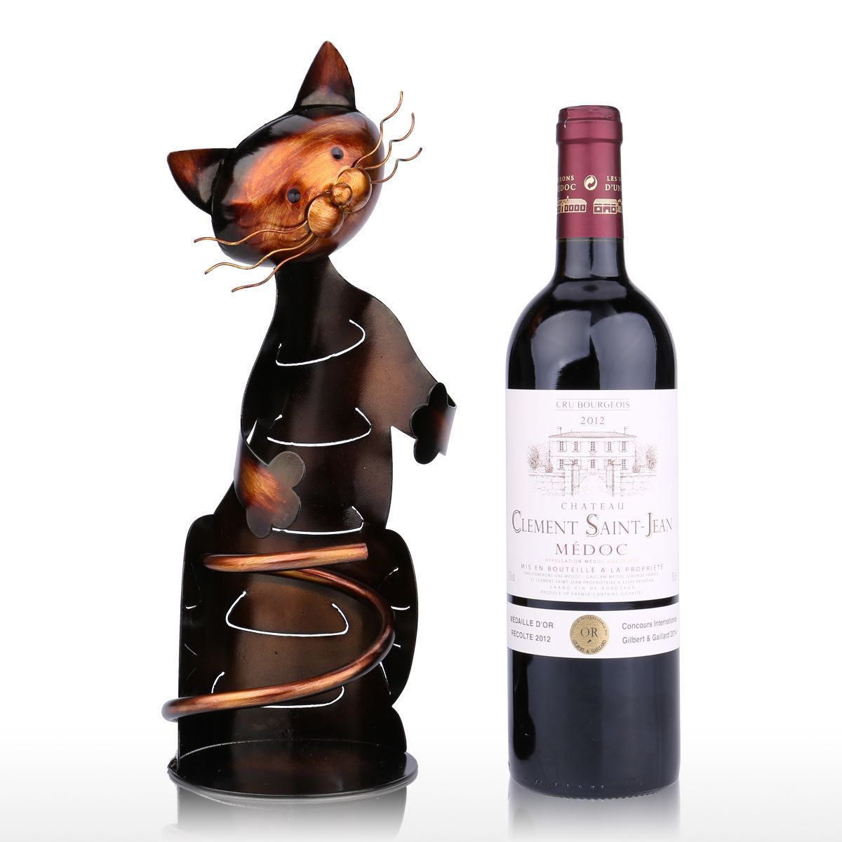 Cat Shaped Wine Holder