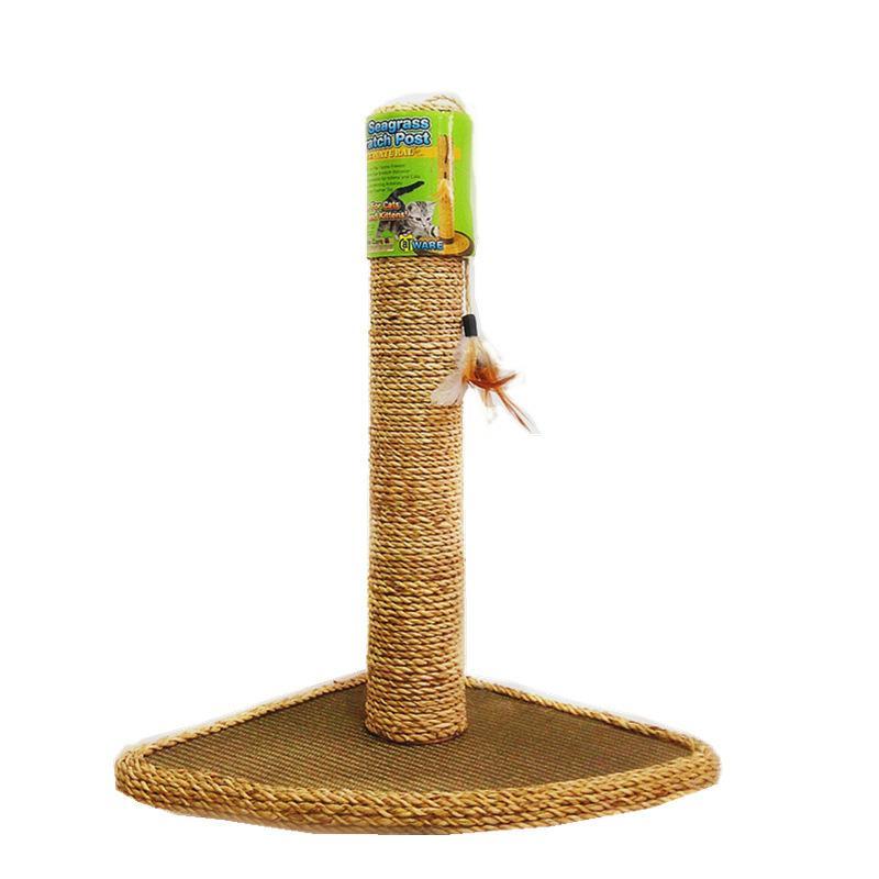 Cat Toy Scratching Post Climbing Furniture With One Feather Toy