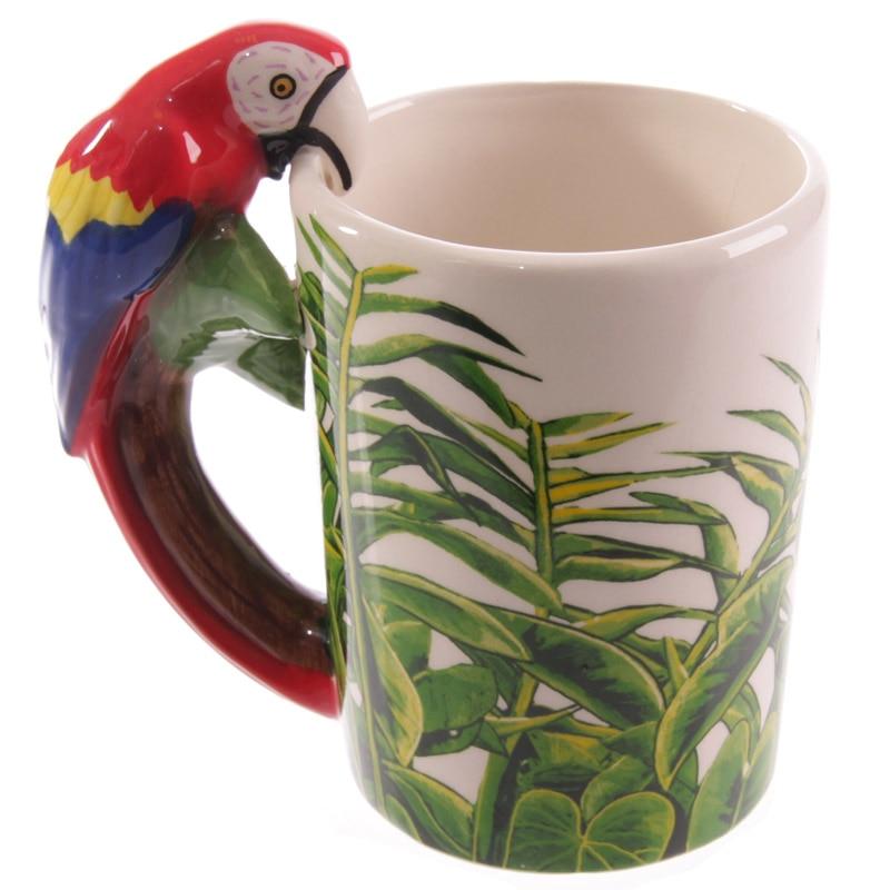 Creative 3D Parrot Mug