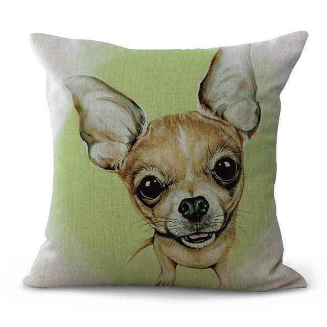 Creative Colorful Cute Dog Cushion Cover