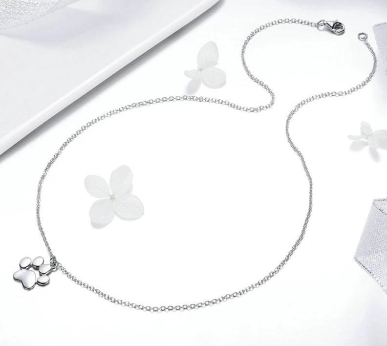 Cute Animal Paw Print Necklace