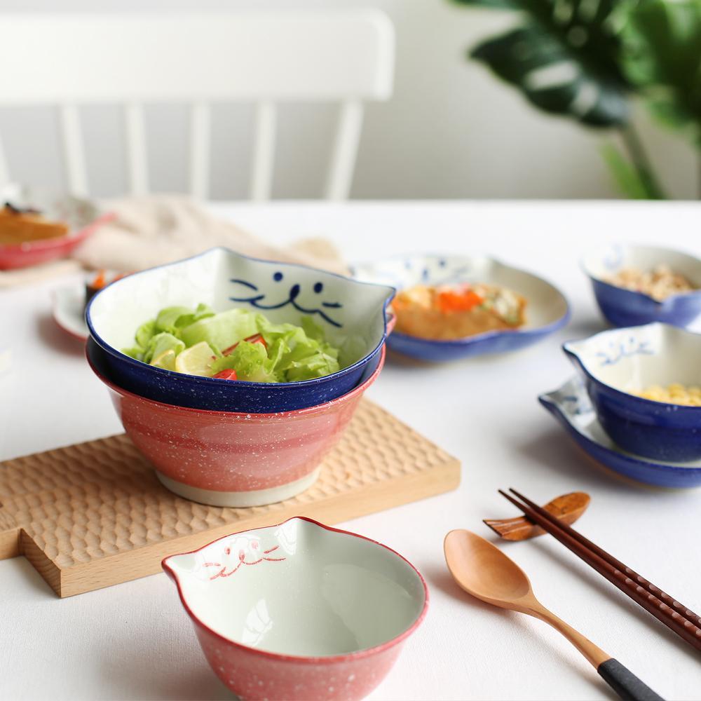 Cute Cat Ceramic Japanese Dinner Set Dish