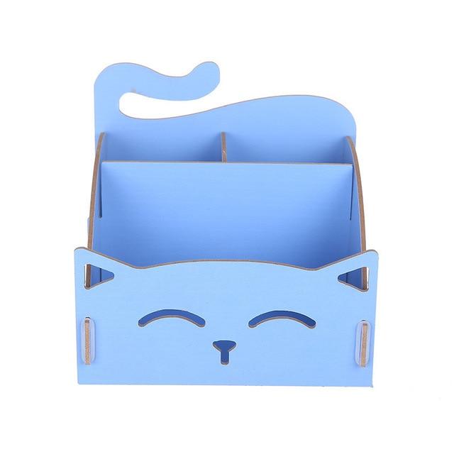 Cute Cat Stationary Organizer Storage Bin