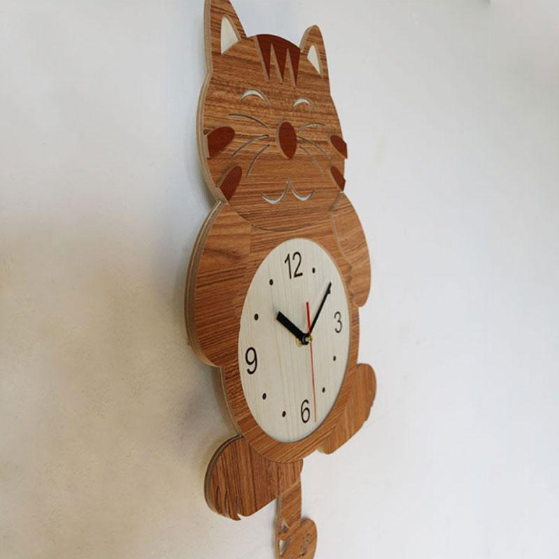 Cute Creative Cat Wall Clock