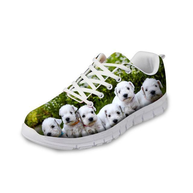 Cute Dog Pattern Print Rubber Shoes
