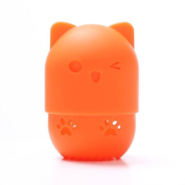 Cute Kitty Silicone Makeup Sponge Holder