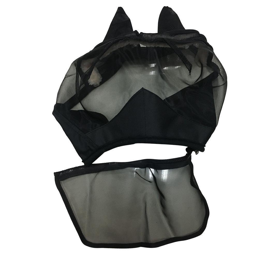 Detachable Horse Mesh Mask With Nasal Cover