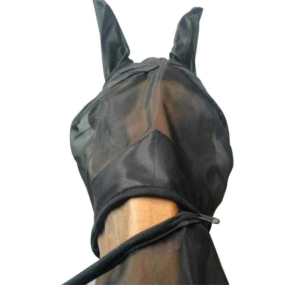 Detachable Horse Mesh Mask With Nasal Cover