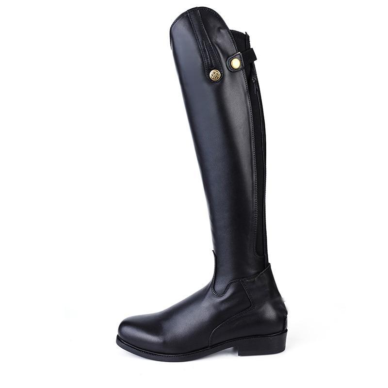 Equestrian Horse Riding Leather High Boots for Women - European Sizes