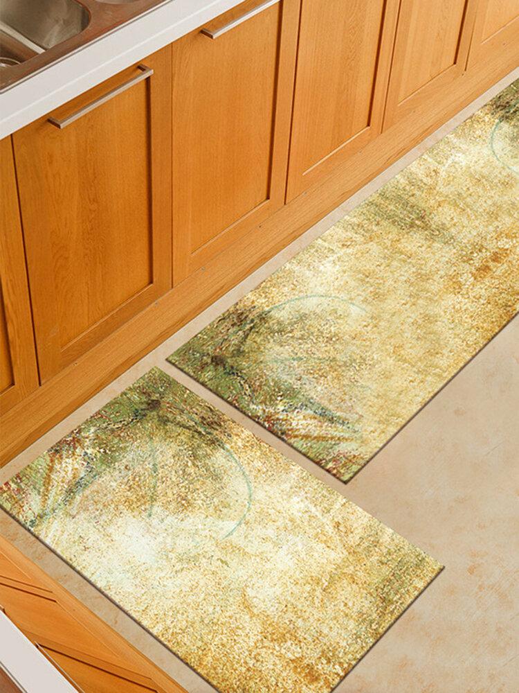 Watercolor Painting Pattern Soft Anti-slip Door Blanket Rug Carpet Kitchen Floor Mat Indoor Outdoor Decor