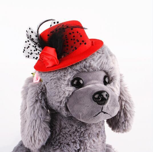 Feather Prince Style Hat For Pets