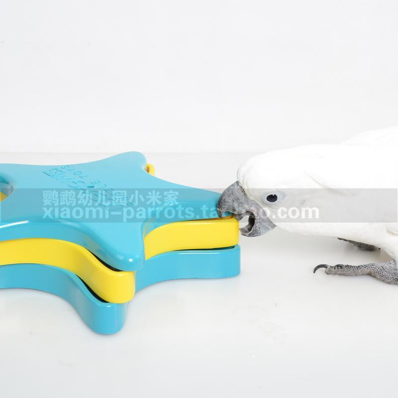 Food Treat Dispensing Interactive Game Puzzle Training Bird Toy