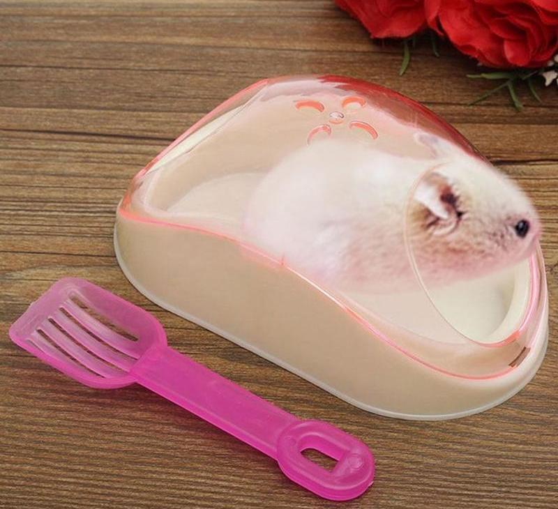 Hamster Bathroom Toy Toilet with Sand Shovel