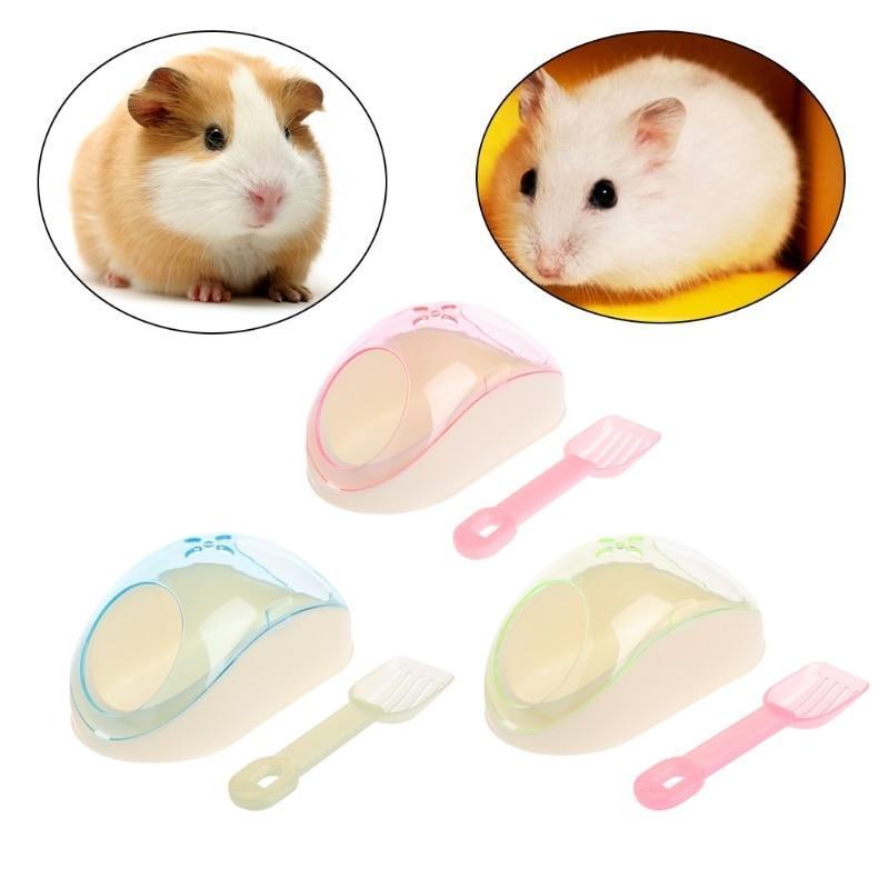 Hamster Bathroom Toy Toilet with Sand Shovel