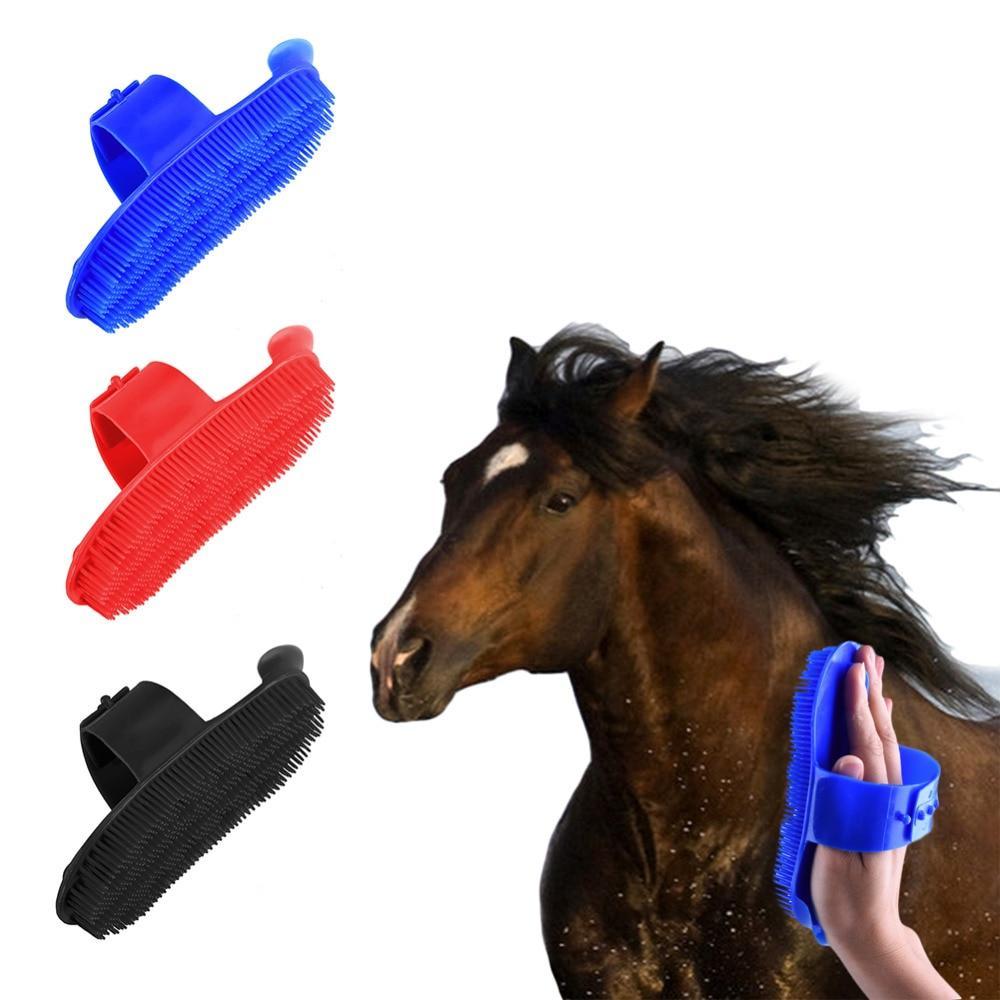 Horse Hair Care Buffing Massage Brush