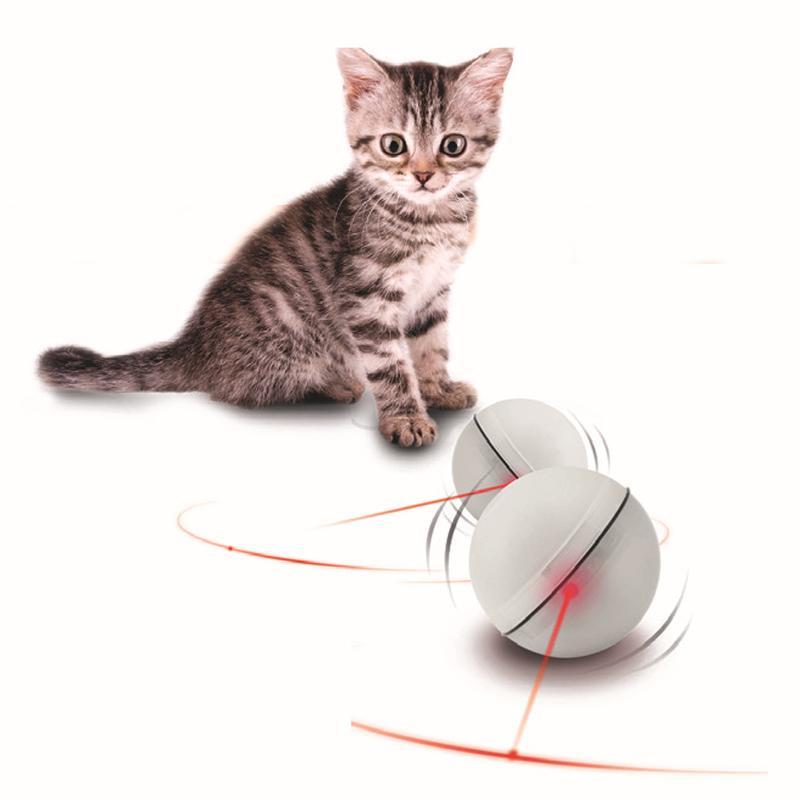 Interactive Cat Laser Electric LED Flash Light Rolling Toy