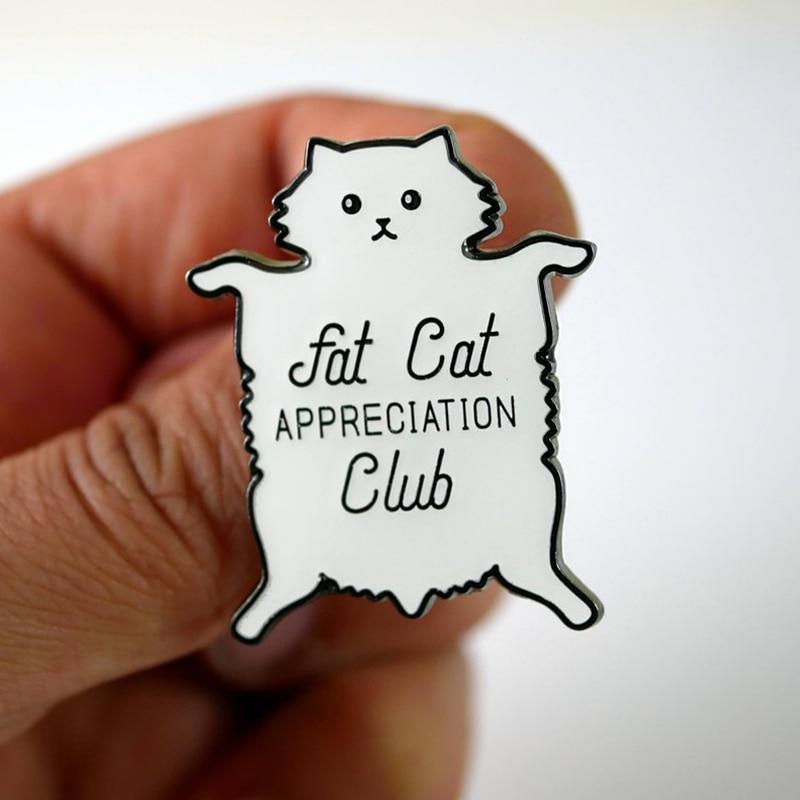 Lazy Fat Appreciation Club Pin