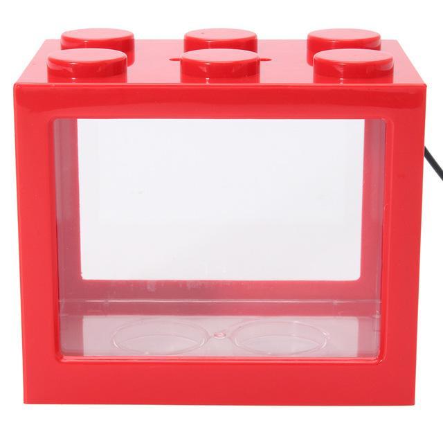 LED Light Mini Building Block Fish Tank