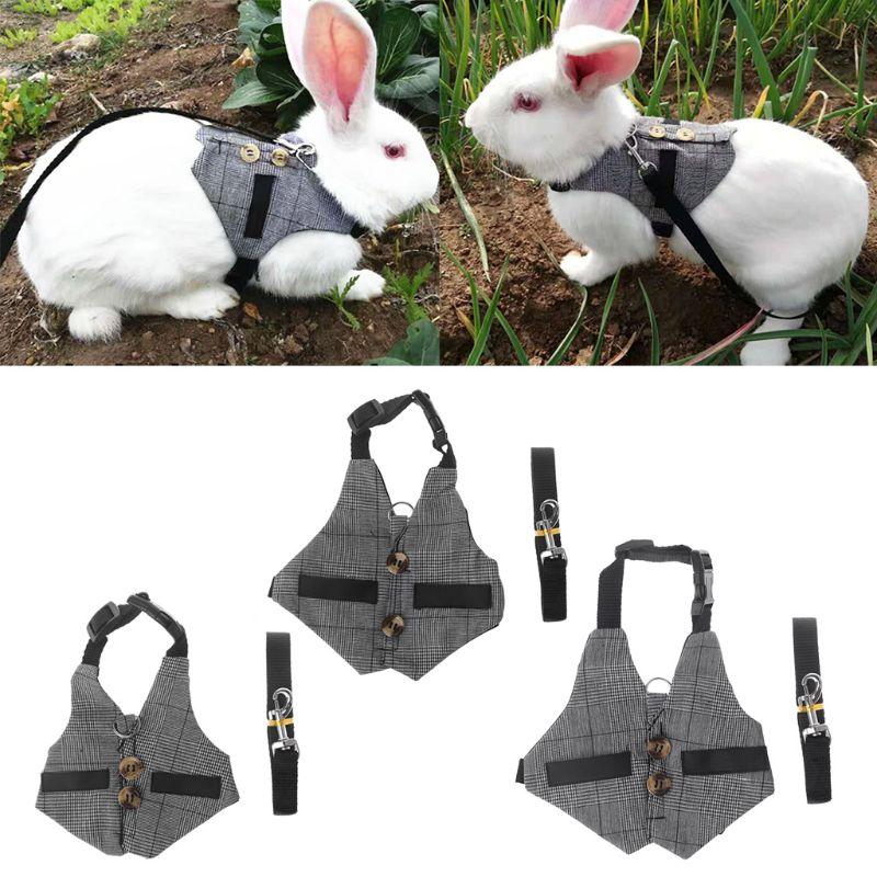 Multipurpose Rabbit Vest Style Harness Leash