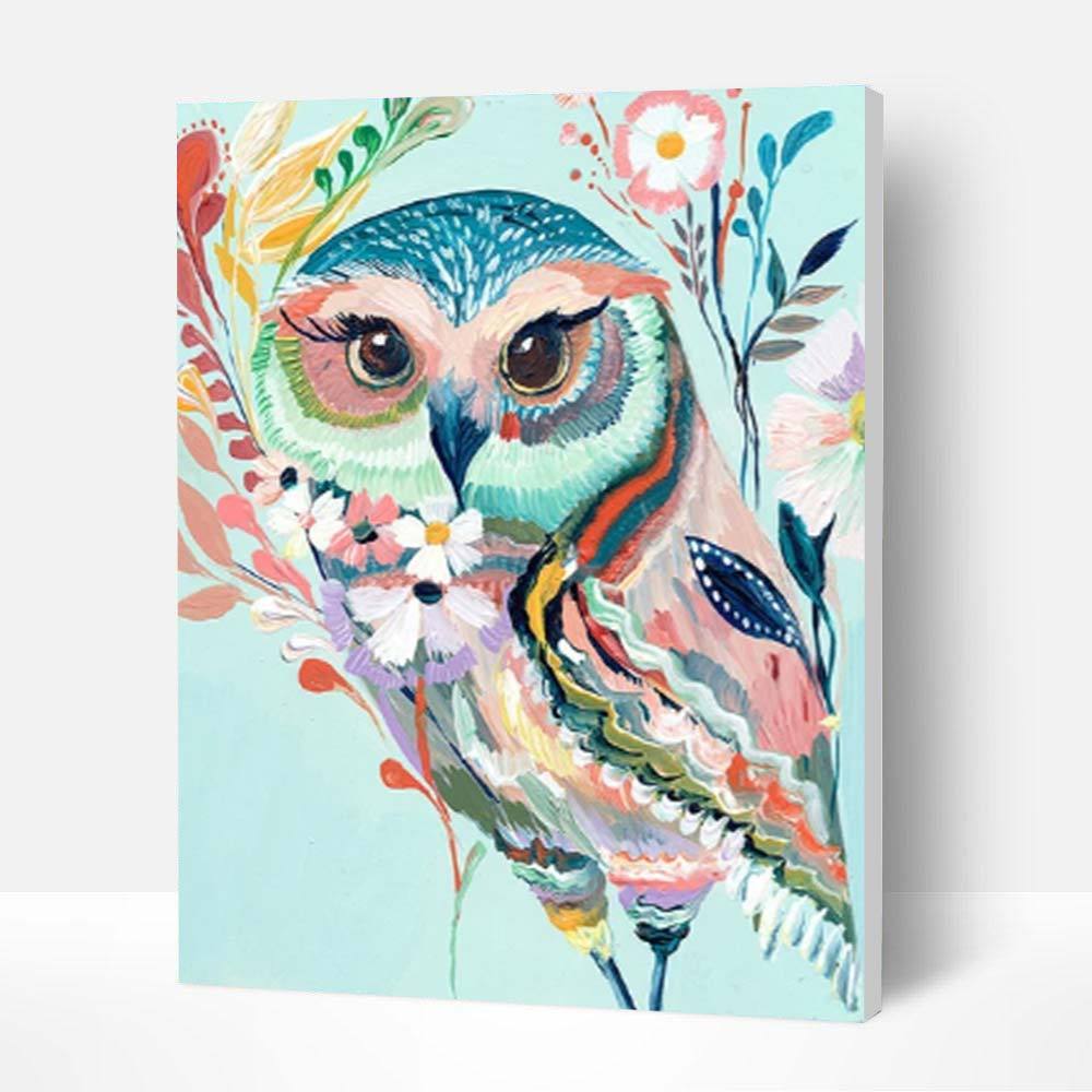 Paint by Numbers Kit - Colorful Owl Deco26