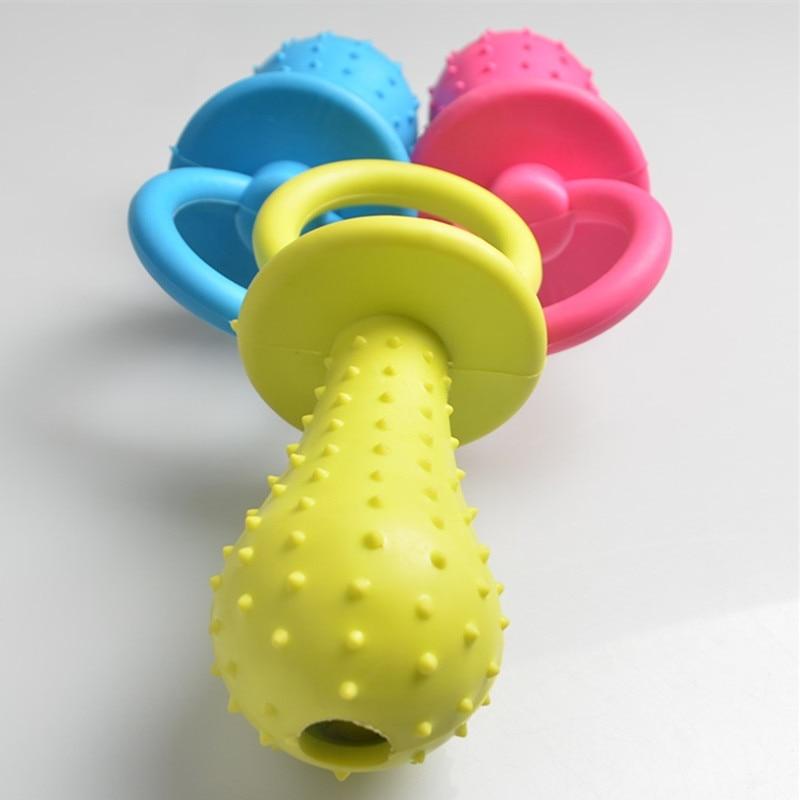 Pacifier Shape Dog Teething Chew Toy