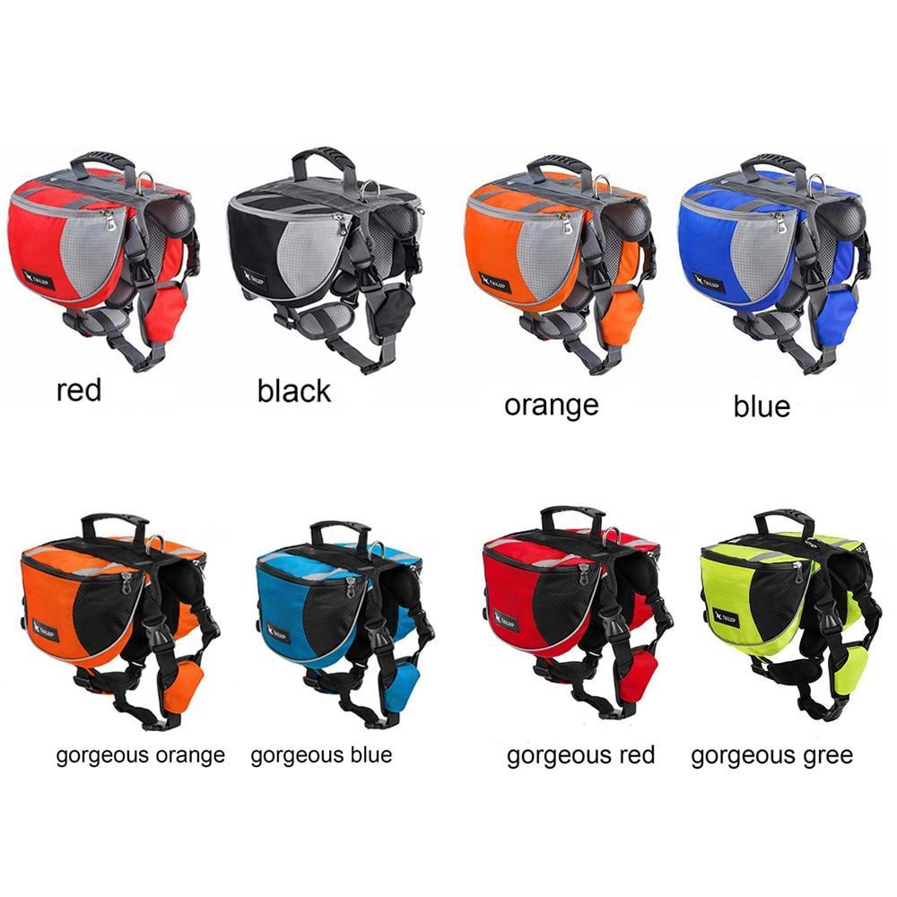 Pet Outdoor Adjustable Saddle Bag Harness Carrier For Pets