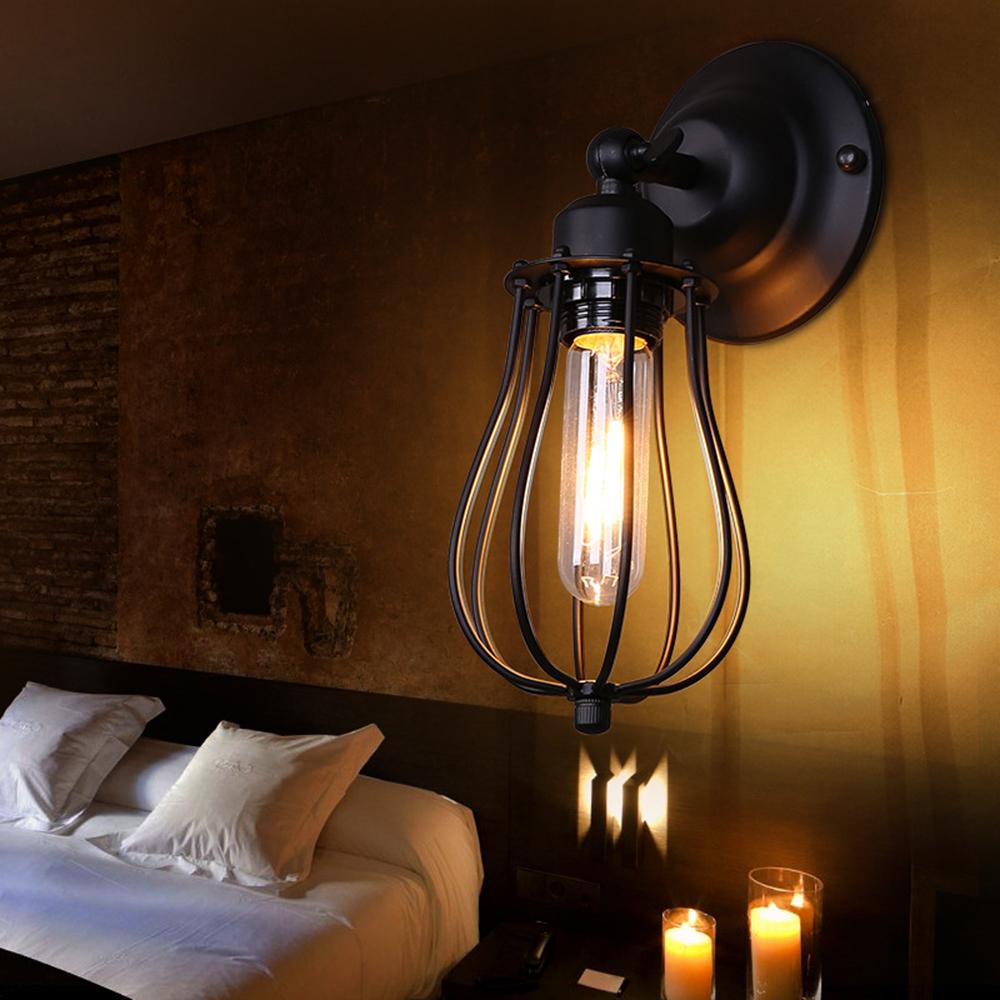 Deco26 Industrial Droplet Cage Wall Lamp