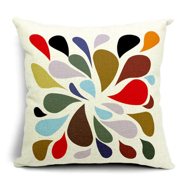 Color Patterned Cushion Cover C
