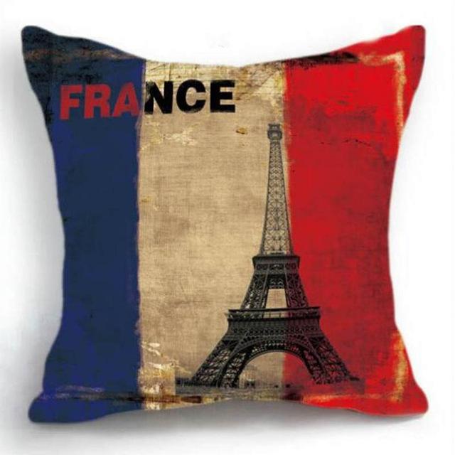 National Flag Themed Cushion Cover-FR