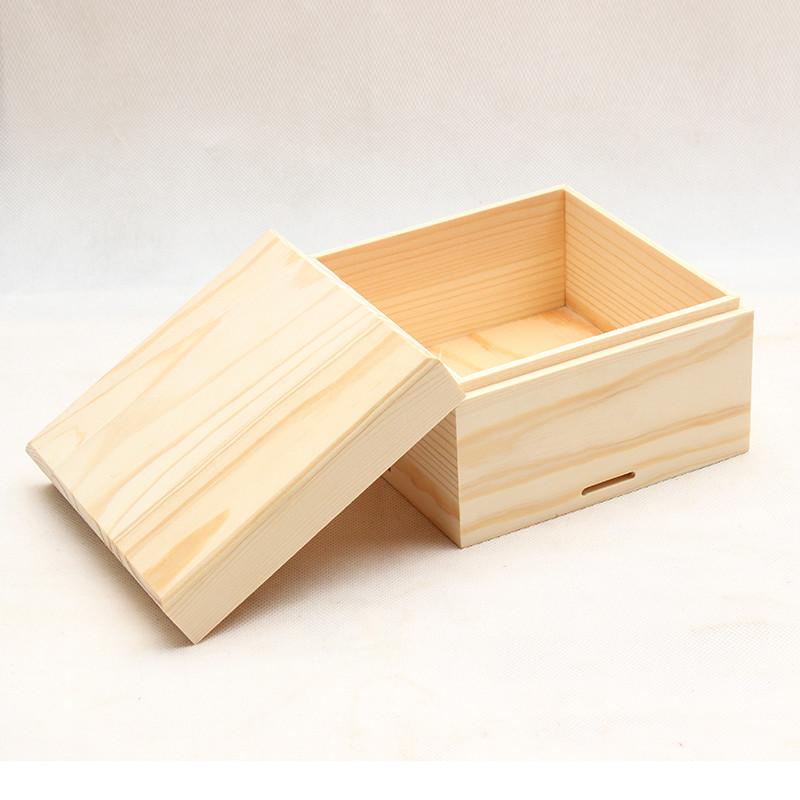 Home Solid Wood Square Storage Box