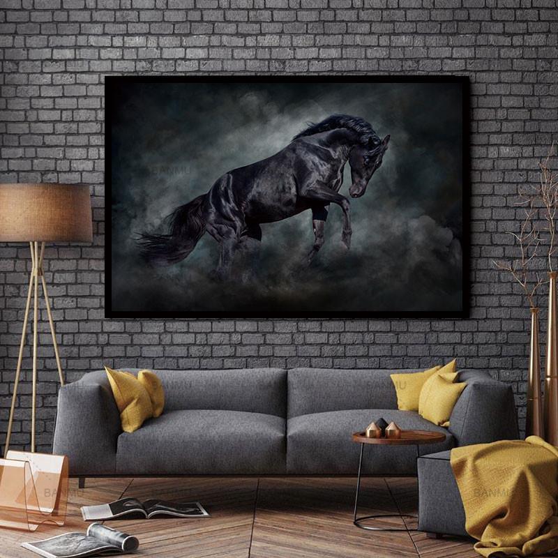 Unframed Wall Decor Beauty of Horse-Racing Multiple Sizes