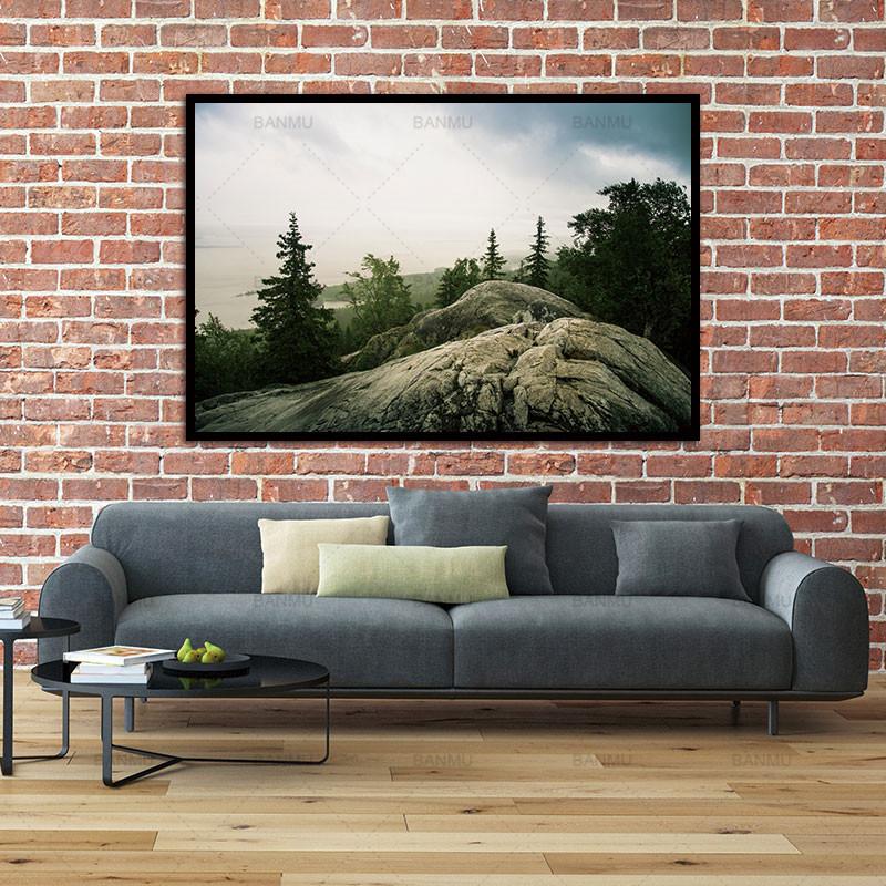 Nature Landscape Wall Decor Mountain Forest