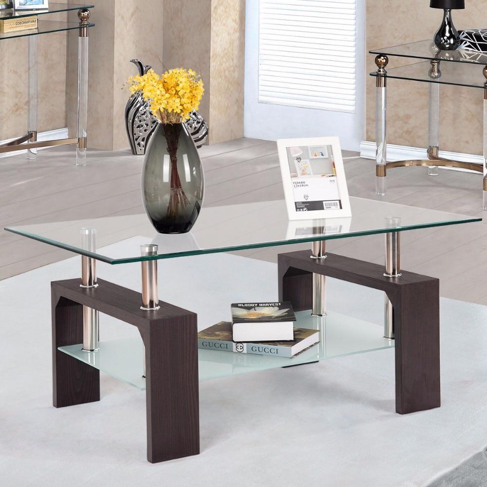Flynn - Modern Nordic Rectangular Glass Coffee Table