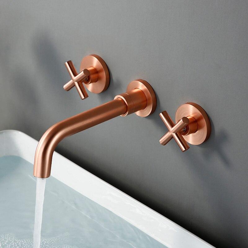 Bertinelli - Double Cross Handle Wall Mounted Faucet