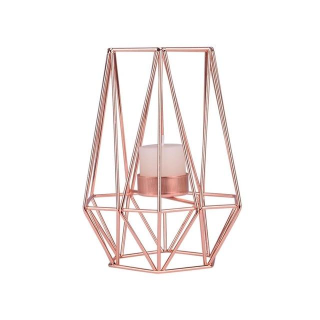 Diedra - Modern Geometric Cage Candle Holder