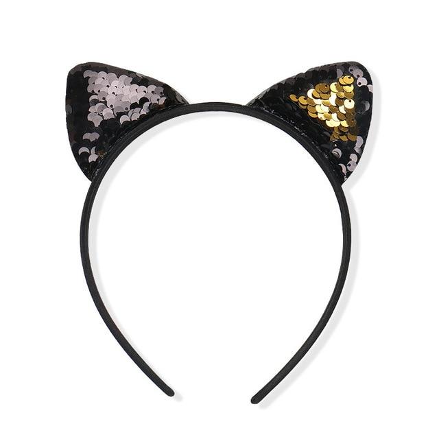 Shiny Sequins Cat Ears Hair band