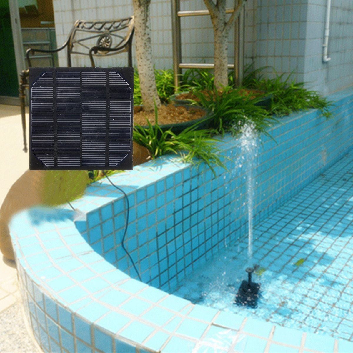 Solar Panel Fountain Watering Pump