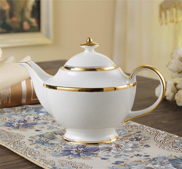Golden Rim Teacup Collection Set